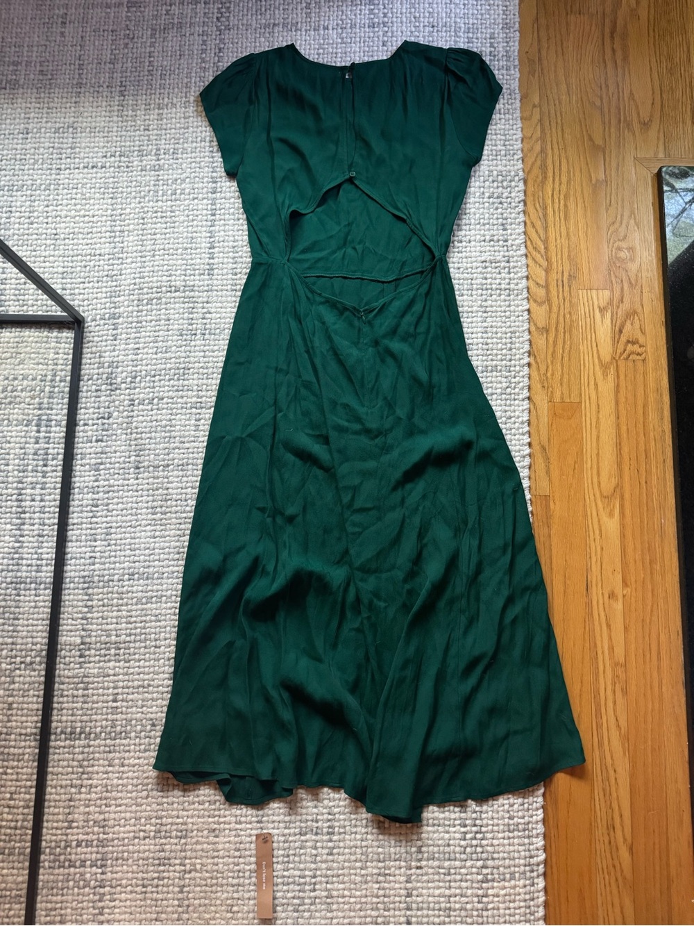 NWT Reformation Gavin Midi Dress in Emerald 10 - Picture 6 of 6